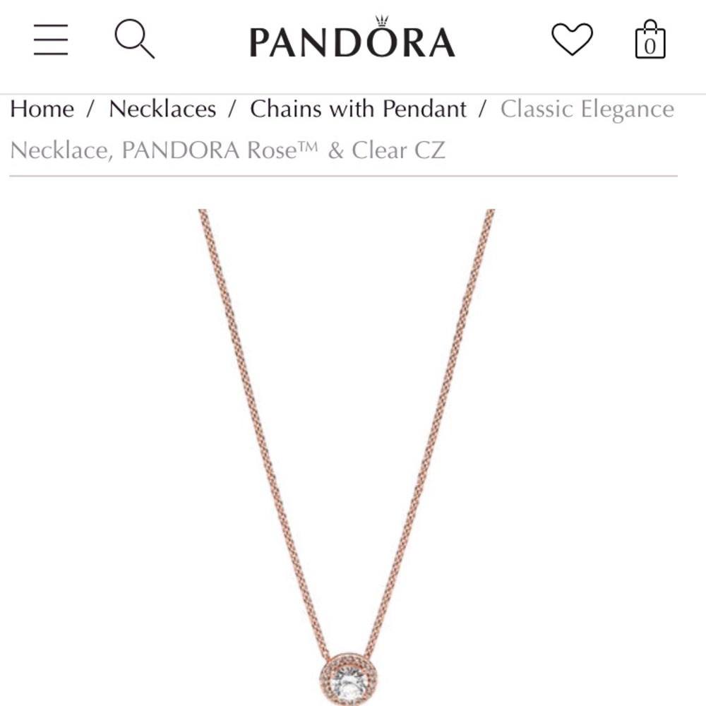 Pandora Rose Gold Necklace